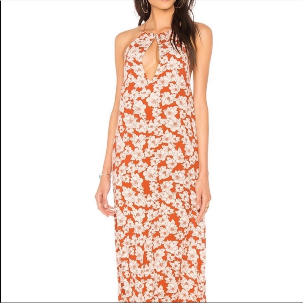 ACACIA Sumba Maxi Dress in Rust Magnolia